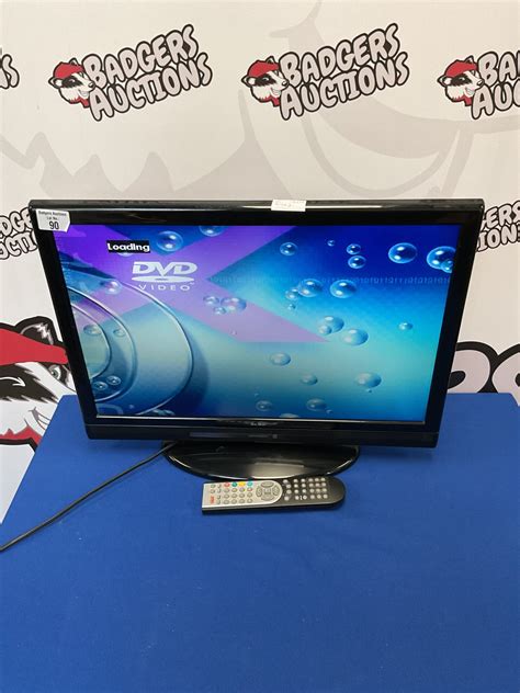 22” flatscreen tv/television with in built dvd working – Badgers Auctions | On-site and online