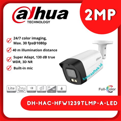 DH HAC HFW1239TLMP A LED Analog 2MP DAHUA Kanca Afaceri