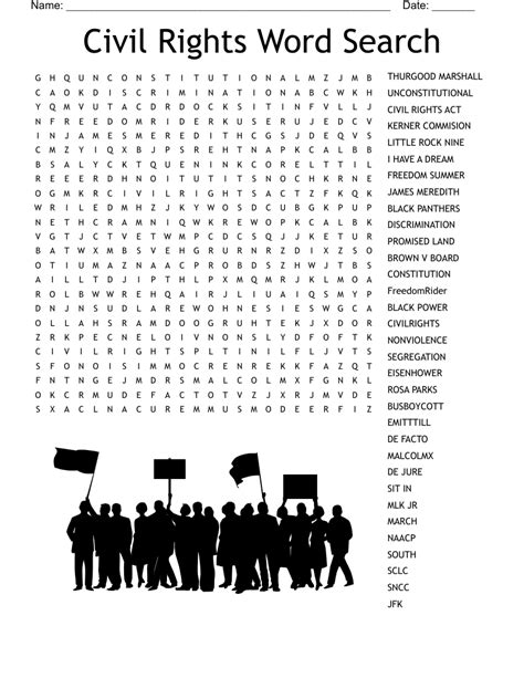 Civil Rights Word Search Online