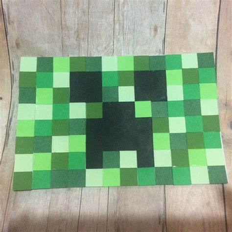 Minecraft Creeper Card Cards Minecraft Room Card Stock