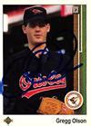 Gregg Olson Autographed Baseball Card Baltimore Orioles Upper