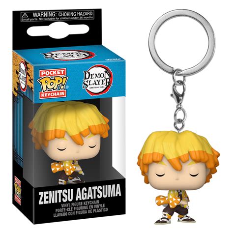 Chaveiro Funko Pop Keychain Demon Slayer Kimetsu No Yaiba Zenitsu