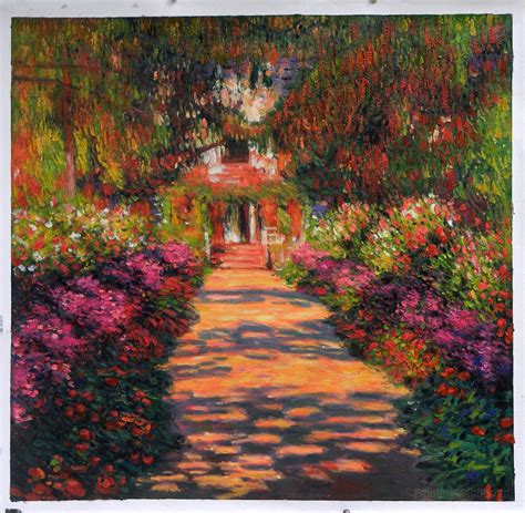 Pathway In Monets Garden At Giverny 1902 By Claude Monet Monet