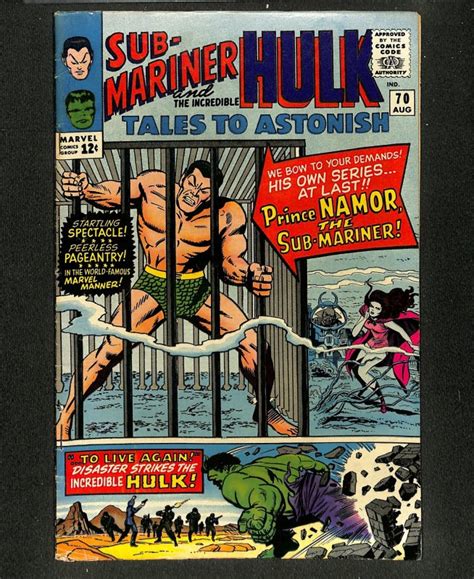 Tales To Astonish 70 Sub Mariner Begins Incredible Hulk Full Runs