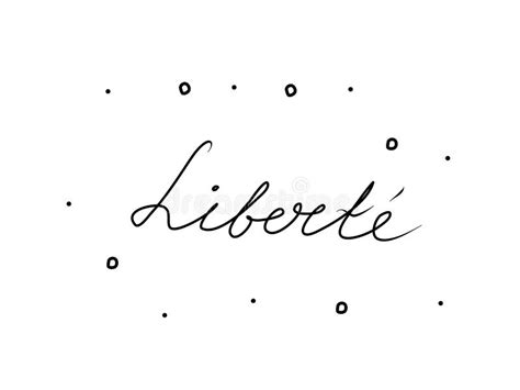 The Word Liberty As Neon Glowing Unique Typeset Symbols Luminous