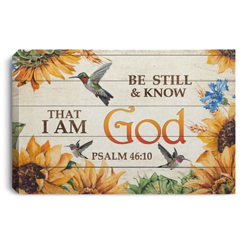 Be Still And Know Psalm 46 10 Wall Art Be Still And Know That I Am God Canvas Cubebik