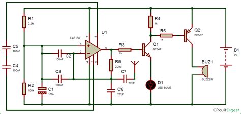 Cell Phone Detector Circuit Diagram