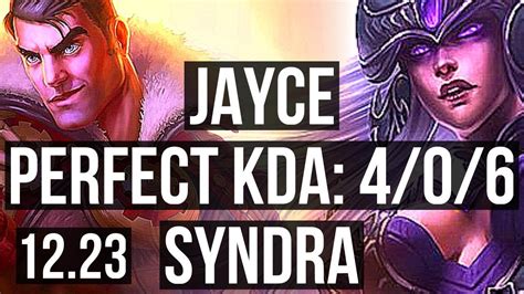 Jayce Vs Syndra Top 4 0 6 2 6m Mastery 800 Games Euw Master