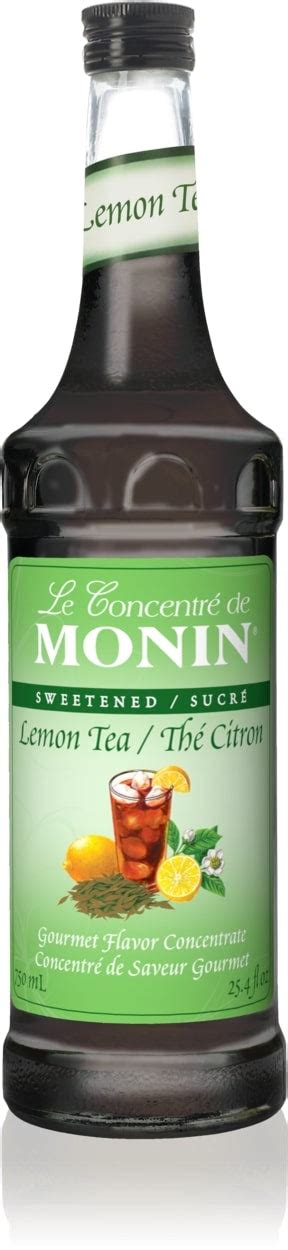 Monin Tea Concentrate 750 Ml Glass Bottle Lemon Tea Serious Sips