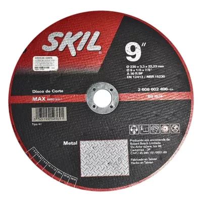 Disco Corte Para Metal Pulgadas Skil A R Bf Max Min Skil