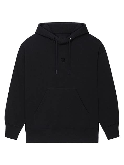 Givenchy Slim Fit Hoodie In Embroidered Felpa Black Editorialist