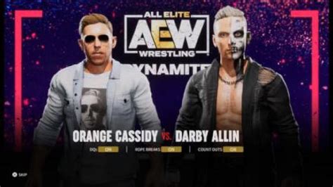 AEW FIGHT FOREVER ORANGE CASSIDY VS DARBY ALLIN AEW Orangecassidy