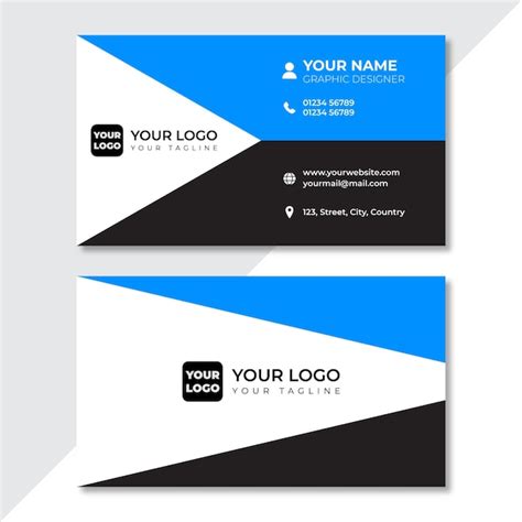 Tarjeta De Presentaci N Para Una Empresa Llamada Su Logotipo Vector