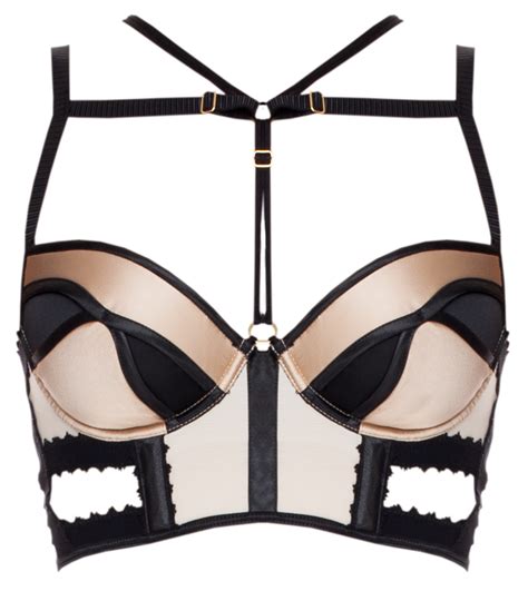 Nichole De Carle Aw14 Black Label Onyx Basque Bra Gorgeous Lingerie