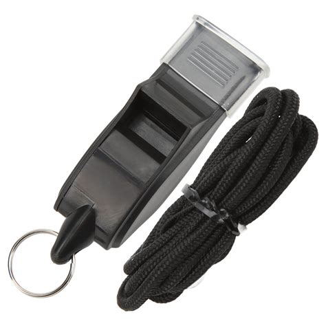 Sports Whistle Abs Loud Crisp Sound Whistle With Lanyard For Outdoor