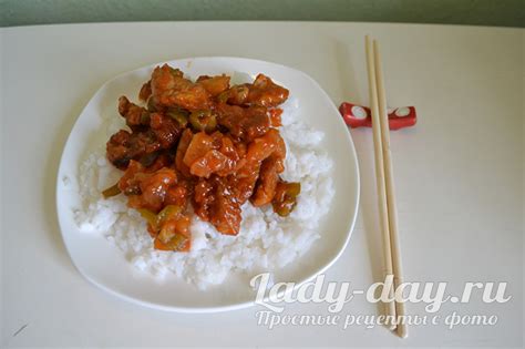 Свинина в кисло-сладком соусе по-китайски с ананасами, рецепт с фото ...