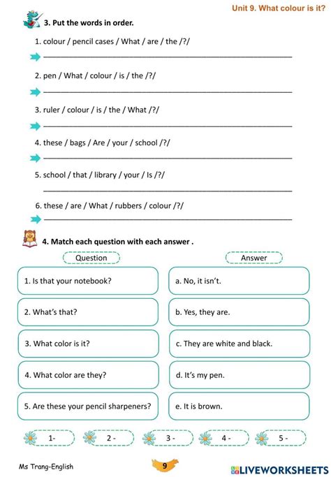 English 3 Unit 9 What Colour Is It Tranganna Live