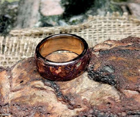 Rustic Bronze Ring Band 10 Mm Wide 26 Mm Thickness Etsy