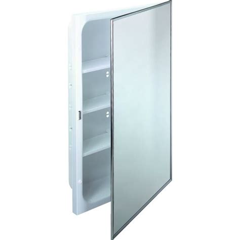 W X H Recessed Steel Body Mirrored Medicine Cabinet With Plastic