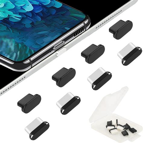 Auzosl Lot De Bouchons De Protection Usb C Coque En Silicone Usb