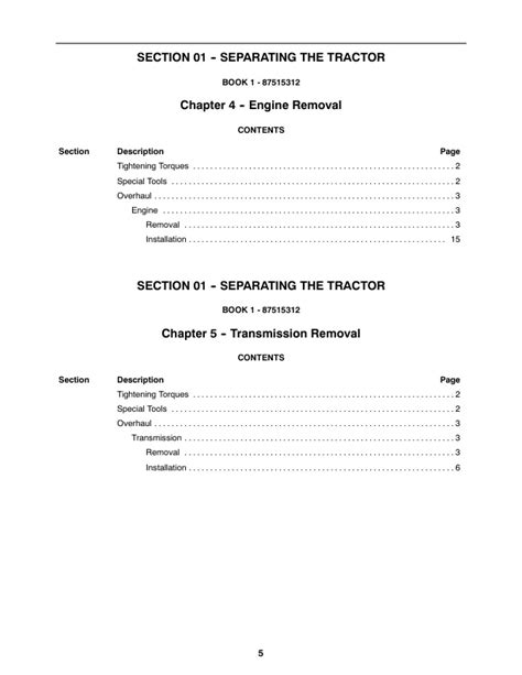 Service Manual New Holland Ts A Ts A Ts A Ts A Ts A