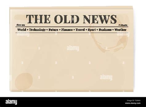 Old Blank Newspaper Template - Tisnyi.com