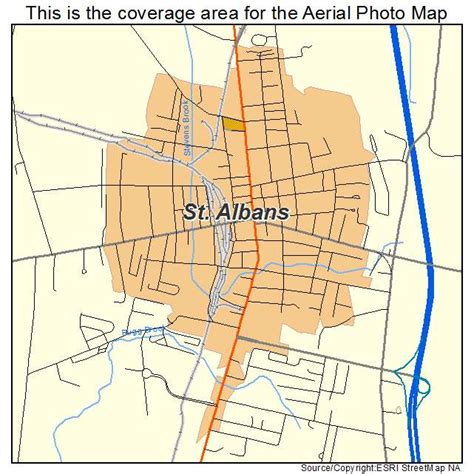 Aerial Photography Map of St Albans, VT Vermont