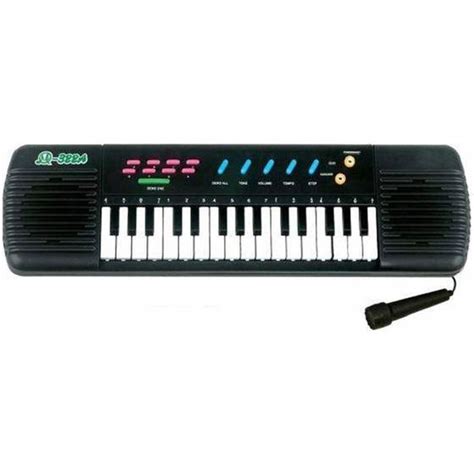 Teclado Infantil Piano Brinquedo Musical Karaoke E Microfone Para