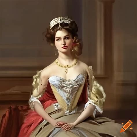 A Beautiful Aristocratic Woman By Federico Ferro On Craiyon