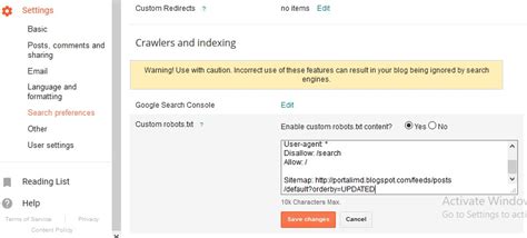 How To Install Custom Robots Txt Blogger Seo Search Engine Optimization