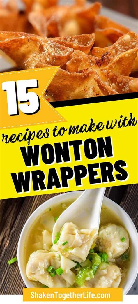 15 Best Wonton Wrapper Recipes Wonton Wrapper Recipes Wonton Recipes