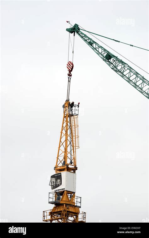 Construction Dismantling Tower Crane Hi Res Stock Photography And