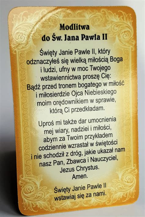 Obrazki Święte modlitwa w drodze Święty Jan Paweł II