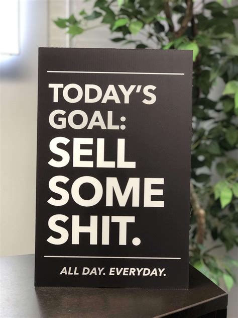 Business Office Motivational Posters - "Sell Some S***" in Black ...