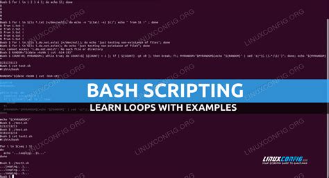 Bash Loops With Examples Linuxconfig