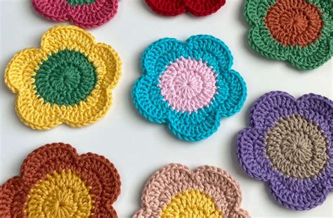 Easy Crochet Flower Coasters - Love to stay home