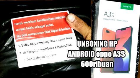 Unboxing Hp Android Ribuan Oppo A S Ram Gb Gb Hp A S Dual Sim