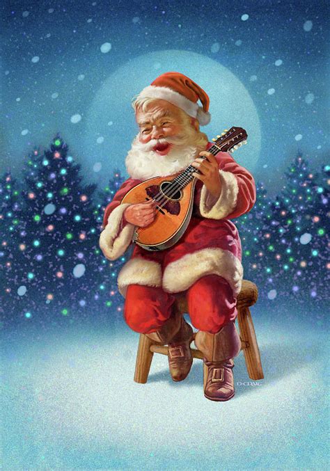 Singing Santa I Painting by Dan Craig - Fine Art America