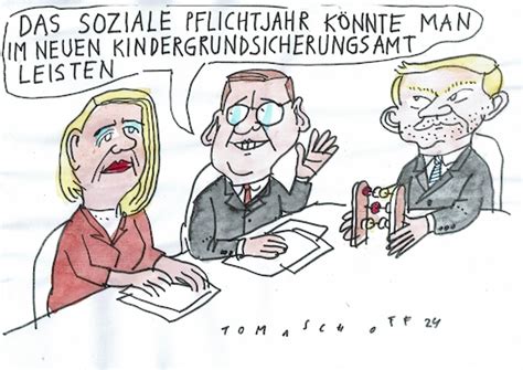 Pflichtjahr Von Jan Tomaschoff Politik Cartoon Toonpool