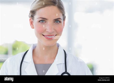 Radiant Woman Doctor Stock Photo Alamy