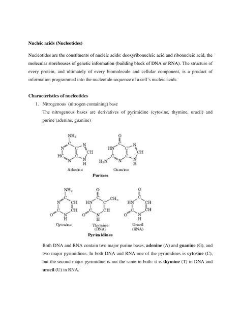 Solution Nucleic Acid 1 Studypool