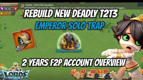 How To Rebuild The New Deadly T2T3 Emperor Solo Trap Full Account