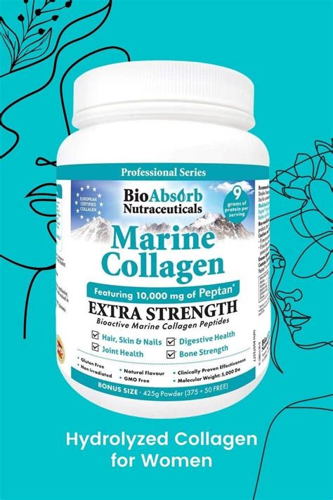 Bio Absorb Marine Collagen Powder Extra Strength Wpeptan Type 1