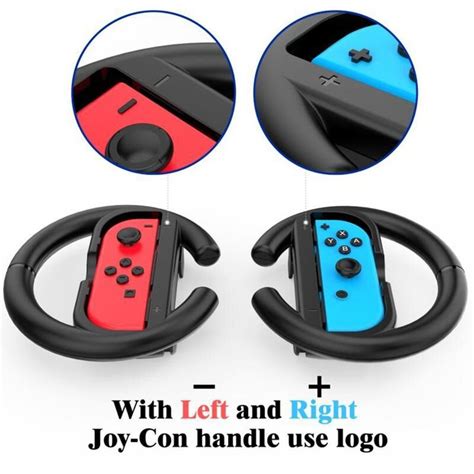 Switch Wheel Lammcou Joy Con Racing Steering Wheel Handle Grip For