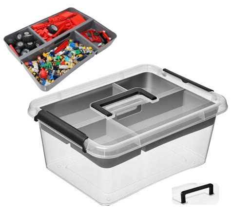 POJEMNIK PUDEŁKO NA KLOCKI LEGO 12 5 l organizer na drobiazgi A10156