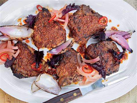 Chermoula Grilled Porterhouse Lamb Chops Recipe Jeremiah Langhorne