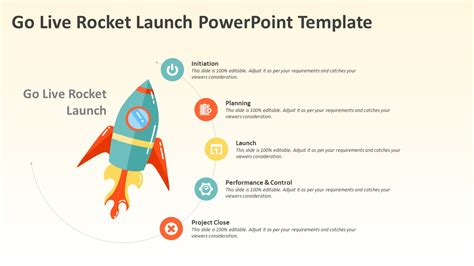 Go Live Rocket Launch Powerpoint Template Rocket Slides