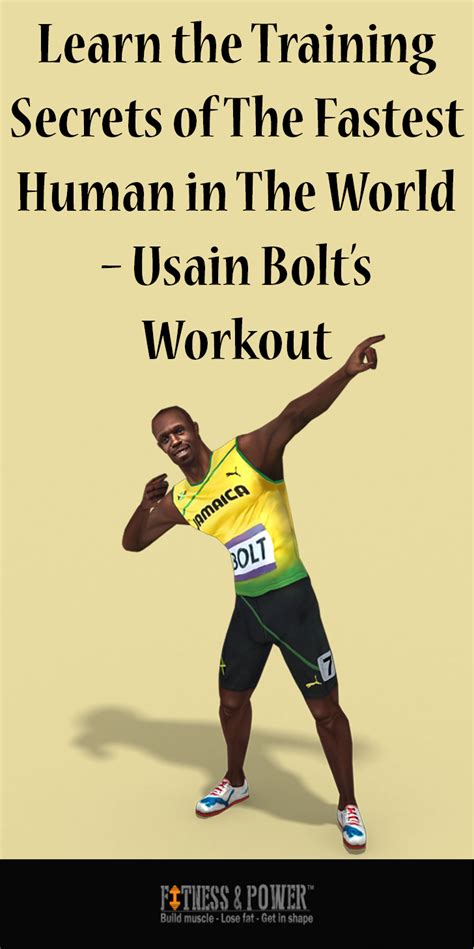 Learn The Training Secrets Of The Fastest Human In The World Usain