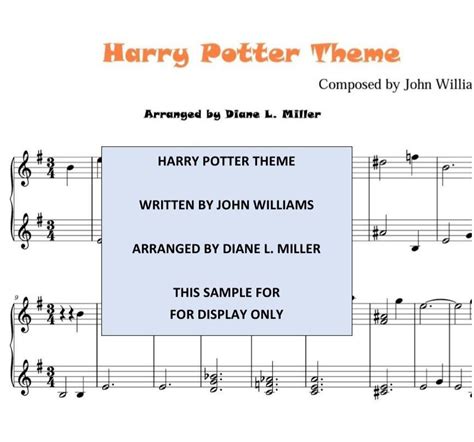 harry potter theme  downloadable printable millermusicstudios