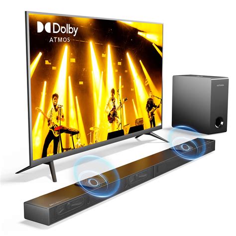 Buy ULTIMEA 3 1 2ch Sound Bar For TV With True Dolby Atmos 2 Up Firing